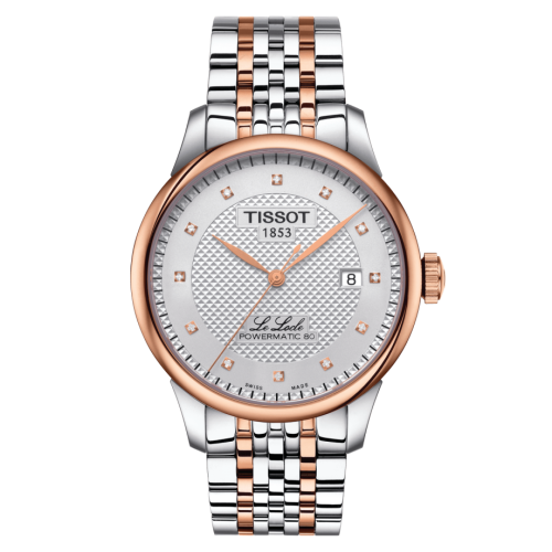 Tissot Le Locle Powermatic 80 39.3 Stainless Steel / Rose Gold PVD / Silver / Bracelet